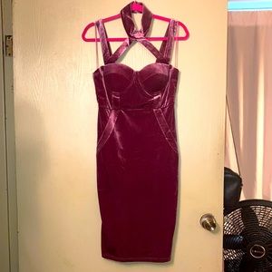Velvet Midi Dress